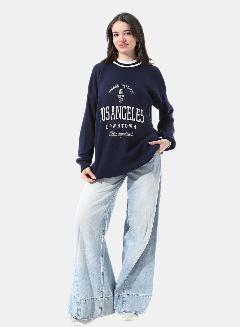 Andora Relaxed Fit Knit Round Neck Pullover - Image 5