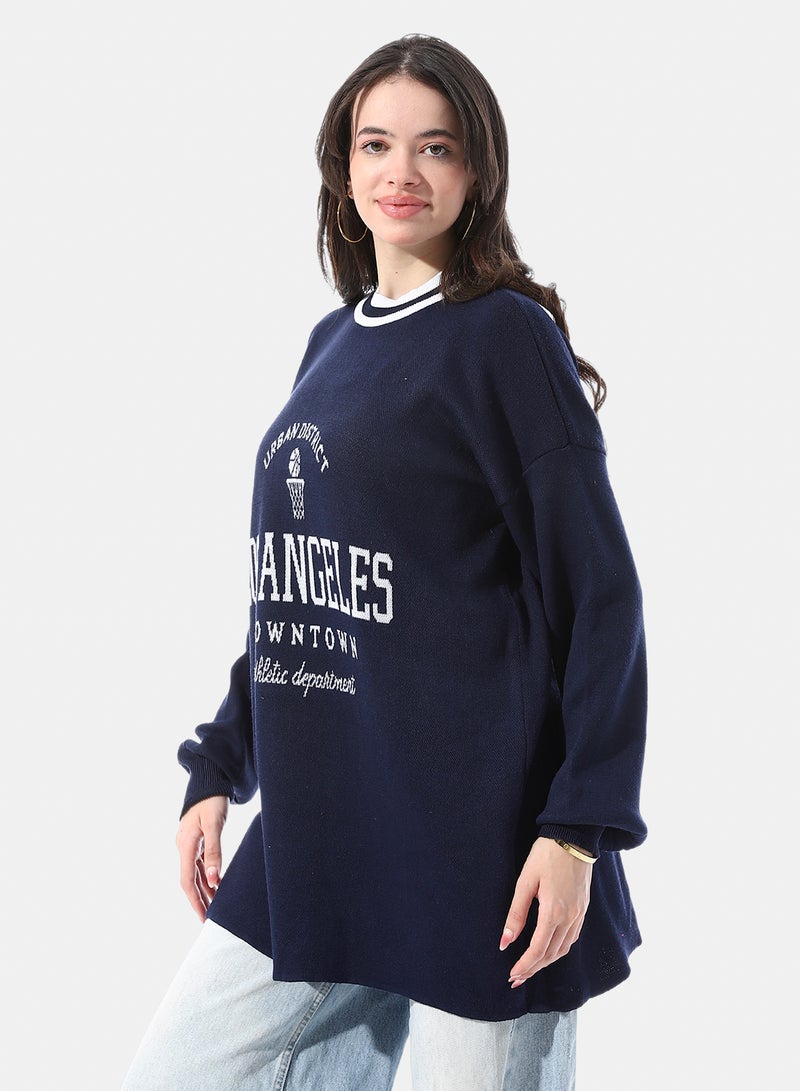 Andora Relaxed Fit Knit Round Neck Pullover - Image 2