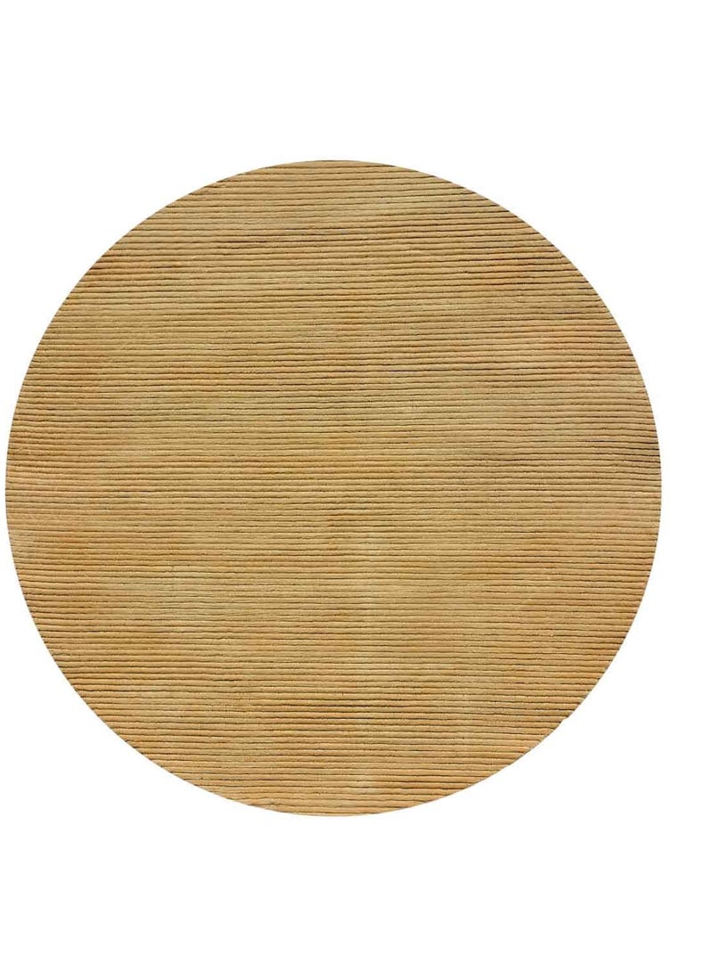 VENICE -100% VISCOSE RUG- 150 CMS ROUND - GOLD - Image 2
