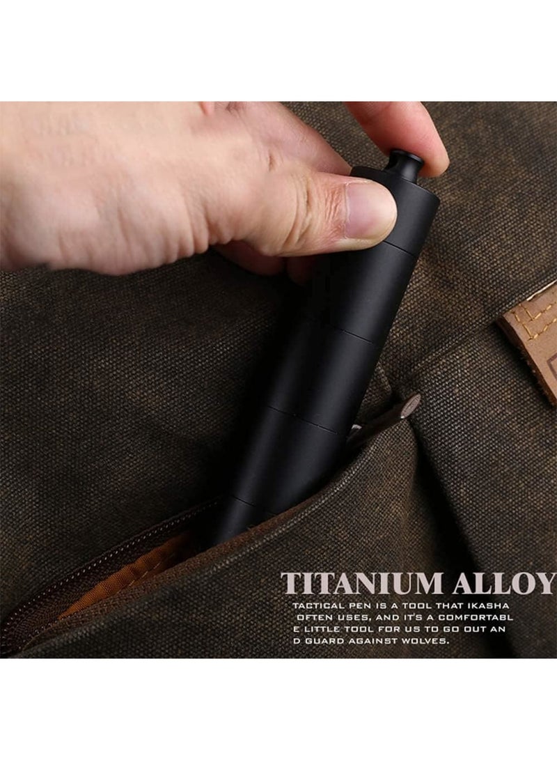 SOLARAE Pill Box Waterproof Aluminum Metal Pill Box Case Organizer - Outdoor Pill Bottle Key Ring Small Aid Pill Holder Pill Container for Daily Camping Travel Daily Travel, 7 Day Pill Box Case - Image 5