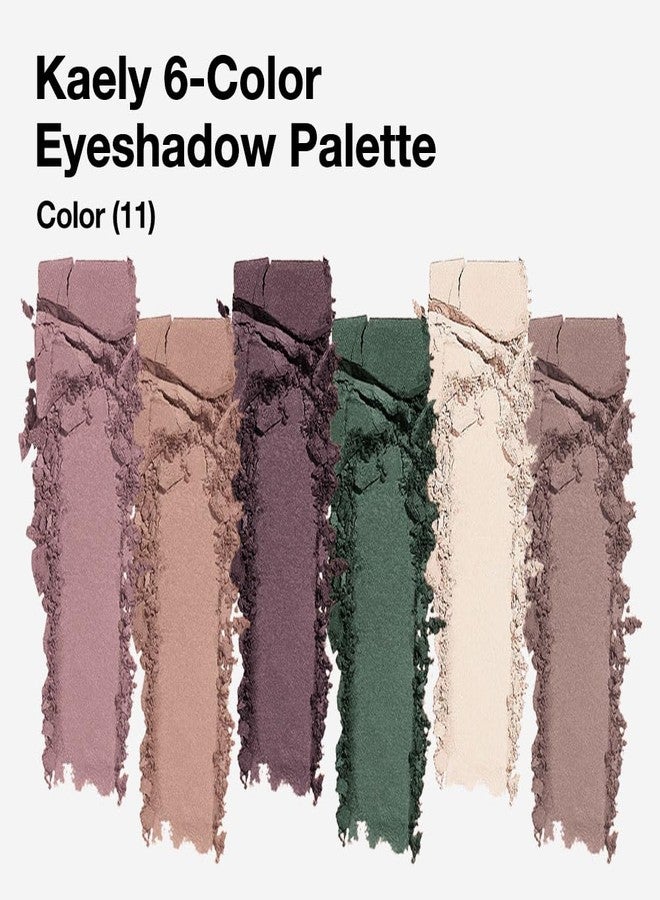 evpct 6 Colors Mauve Eyeshadow Palette, Mauve Taupe Rosy Brown Eggplant Purple Forest Green Vanilla Nude Brown Matte High Pigment Mini Travel Eye Shadow Palette Makeup for Older Women, Built in Mirror - Image 4