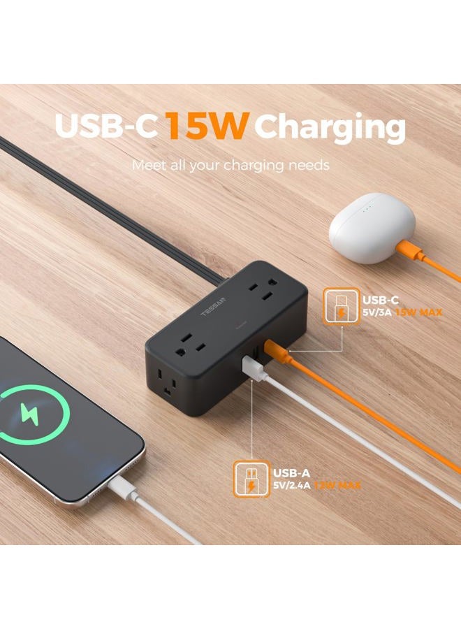 TESSAN Ultra Thin Flat Extension Cable 5 Feet - Image 4