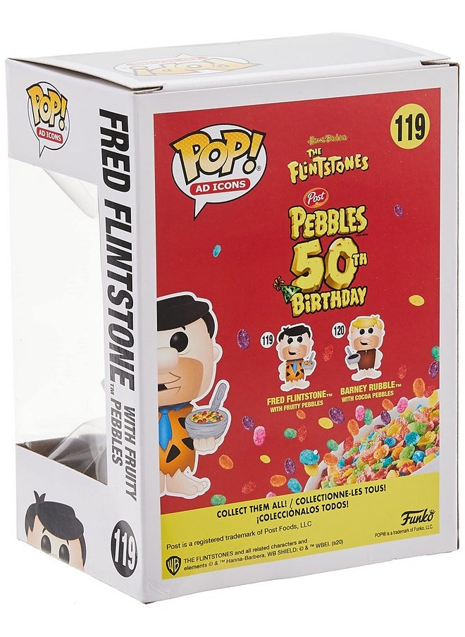 Funko Pop Ad Icons: Fruity Pebbles Fred With Cereal Multicolor  - Image 5