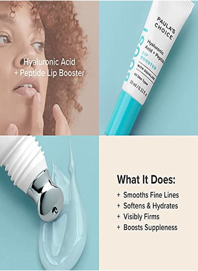 PAULA'S CHOICE - Boost Hyaluronic Acid + Peptide Lip Booster Hydrating Treatment For Lip Volume Loss Of Firmness & Fine Lines With Squalane FragranceFree & ParabenFree .33 Fluid Ounces - Image 1