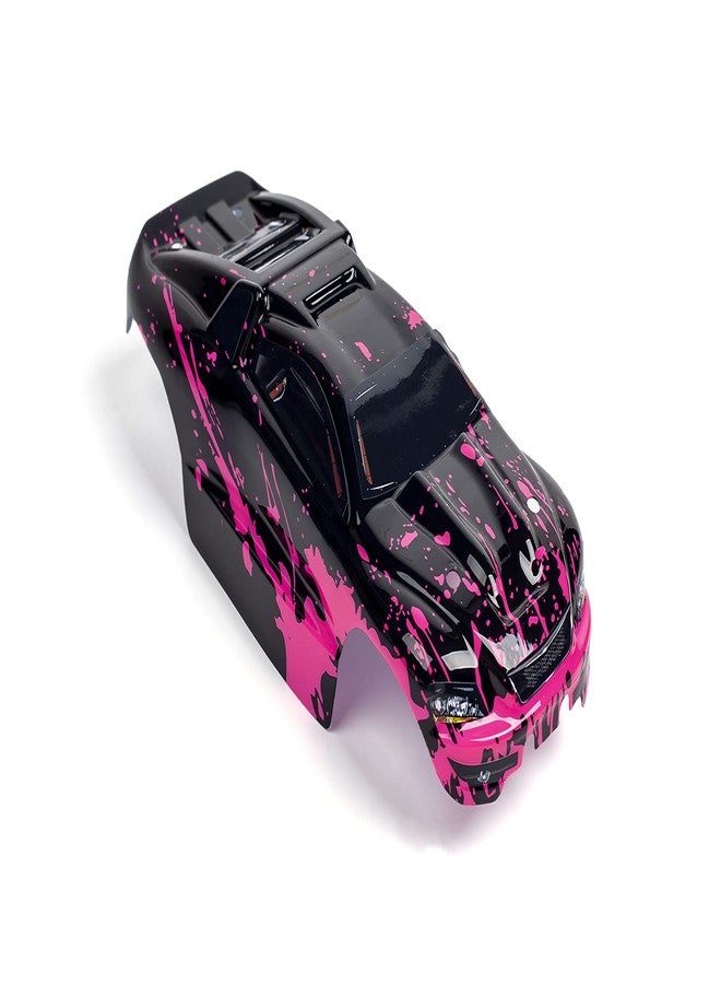SummitLink Custom Body Muddy Hot Pink Over Black Style Compatible for e-Revo Mini 1/16 Scale RC Car or Truck (Truck not Included) ERMN-HP-01 - Image 4