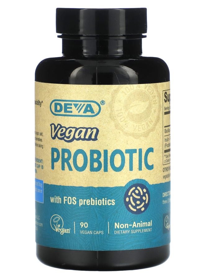 Deva Vegan Probiotic with FOS Prebiotic 90 Vegan Caps