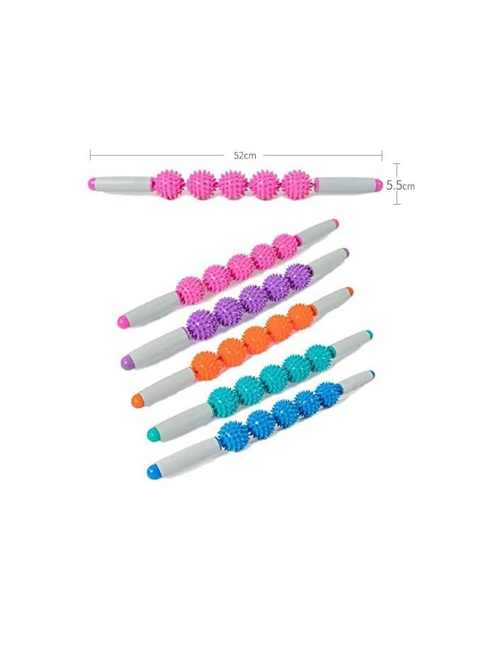 SportQ Sport Q Durable Foam Roller Stick for Foot and Neck Muscle Massage, Multi-Colour, Xuhuahuangia Shop - Image 4