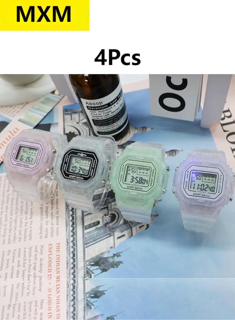 MXM 4 Pcs Kids Water Resistant Digital Watch - Image 1