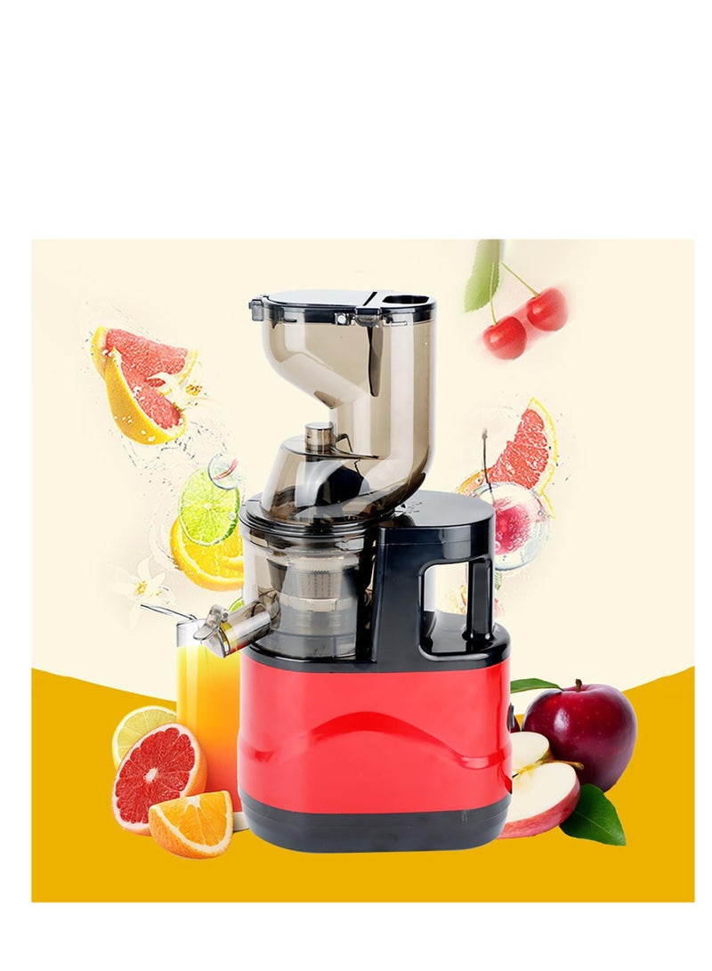 عصارة بطيئة بقوة 500 واط - استخلاص عصير بنسبة 98%، عصارة ضغط بارد بفوهة واسعة للفواكه والخضروات الكاملة - محرك نحاسي قوي، تشغيل هادئ، خالية من BPA، سهلة التنظيف، مثالية للمنازل ومحلات العصير - Image 4