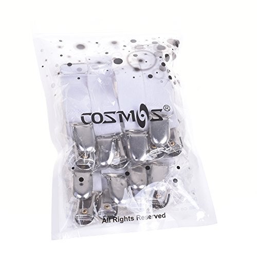 Cosmos Pack of 8 Ajustable Fasteners Suspenders Gripper Elastic Straps Clips for Bed Sheet Matress Covers Sofa Cushion - Image 4