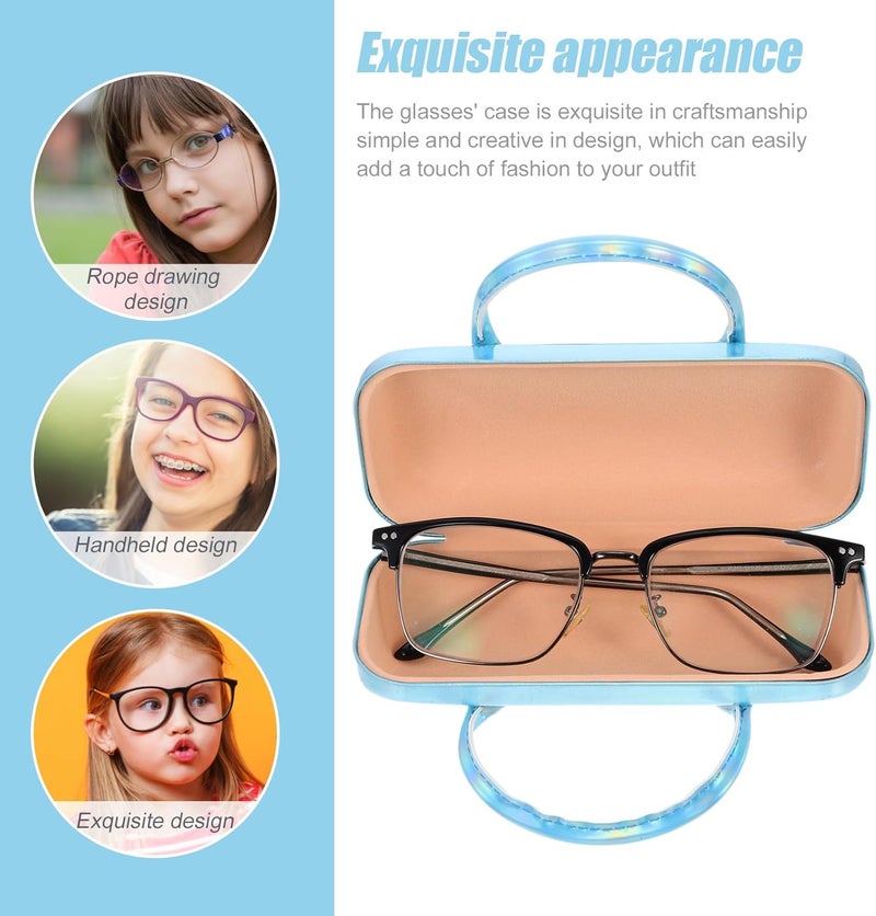Portable Glasses Case Cartoon Pu Leather Eyeglasses Storage Box Handheld Sunglasses Case for Boys - Image 3