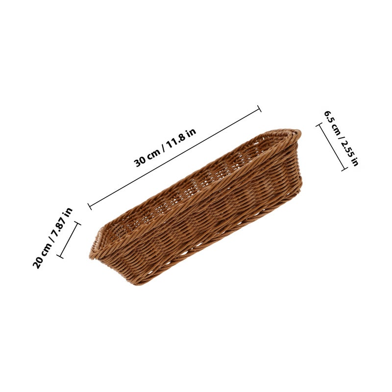 Chic Basket for Kitchen Essentials, Washable Reusable, Holds Bread Fruits Candies Snacks - Image 2