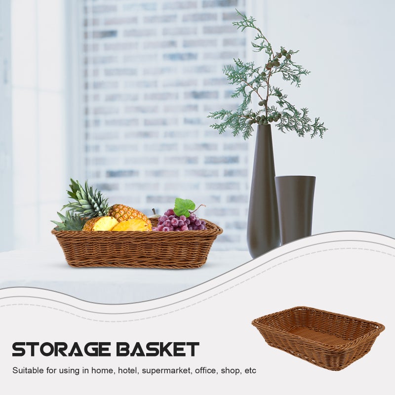 Chic Basket for Kitchen Essentials, Washable Reusable, Holds Bread Fruits Candies Snacks - Image 3