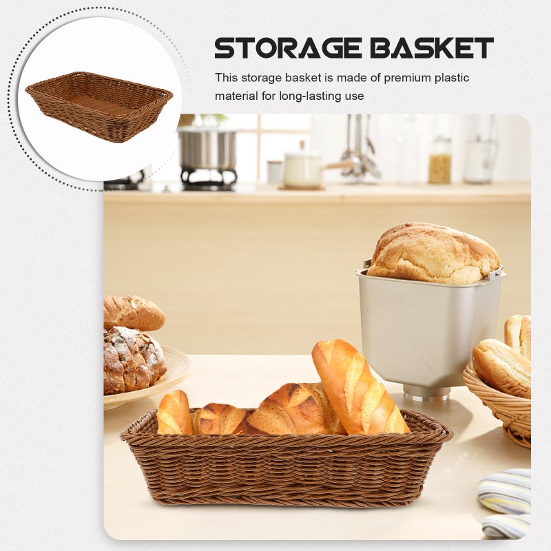 Chic Basket for Kitchen Essentials, Washable Reusable, Holds Bread Fruits Candies Snacks - Image 5