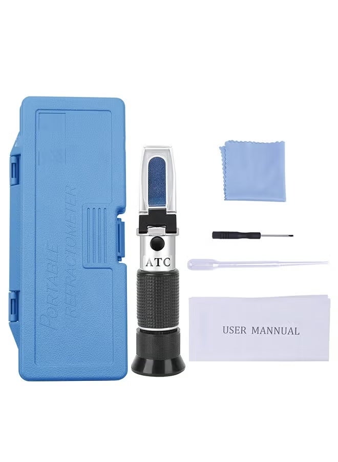 مقياس انكسار مضاد للتجمد 4 في 1 مقياس انكسار سائل التبريد اختبار مضاد للتجمد لنظام مضاد التجمد للسيارات سائل عادم الديزل وحمض البطارية وسائل غسيل الزجاج الأمامي - Image 3