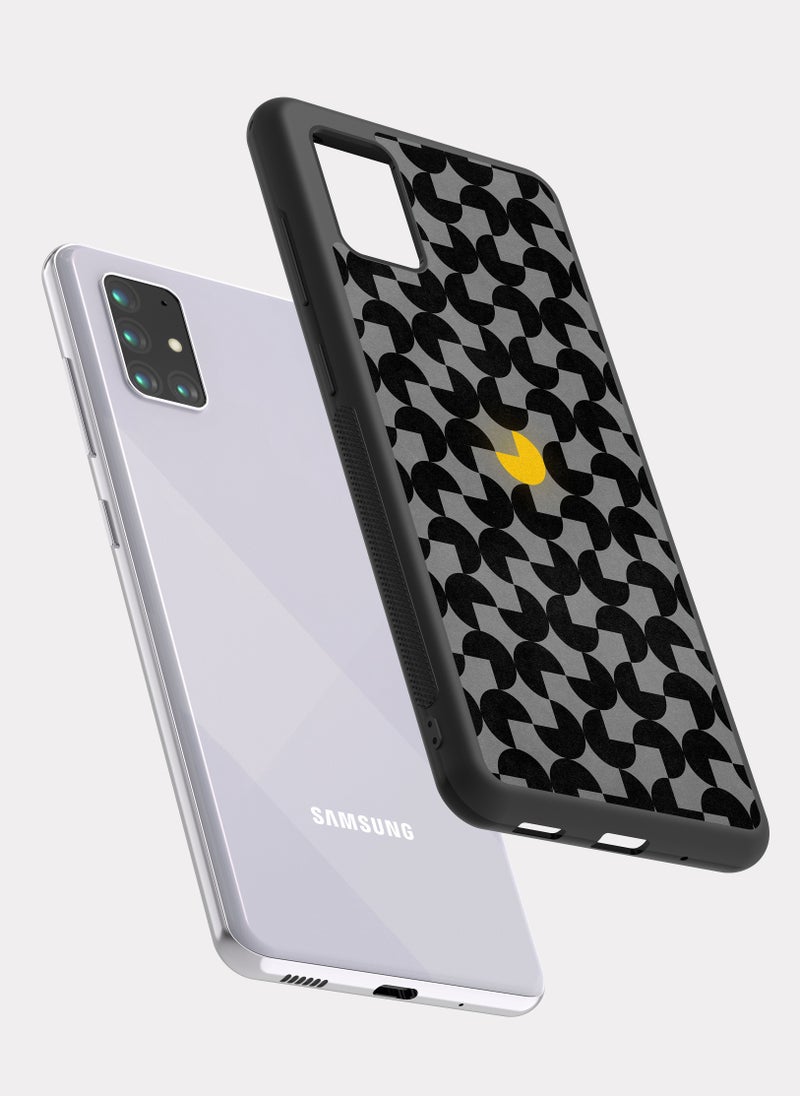 بكسلات كفر سامسونج جالكسي ايه 71 نمط بكمن رمادي - Image 2