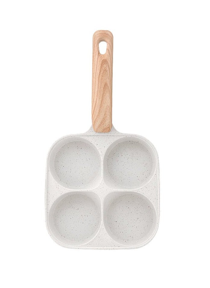 Arabest - Maifan Stone Non-Stick Pan - PFOA Free - Four-hole Egg Burger Frying Pan - Uniform heat conduction and easy to clean - Physical non-stick less oil fried eggs Enjoy a healthy diet - Image 1