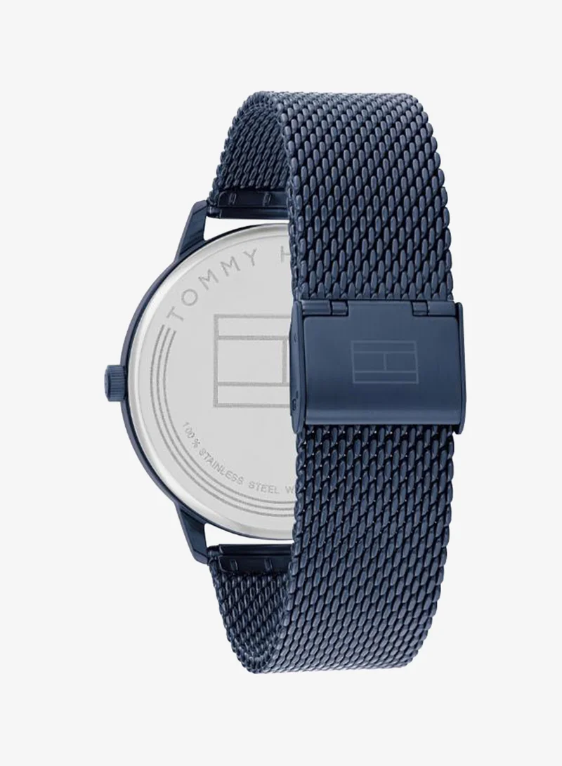 Tommy Hilfiger  Men's Quartz Watch, Blue Dial, Blue Stainless Steel Strap for Men | Best Price UAE