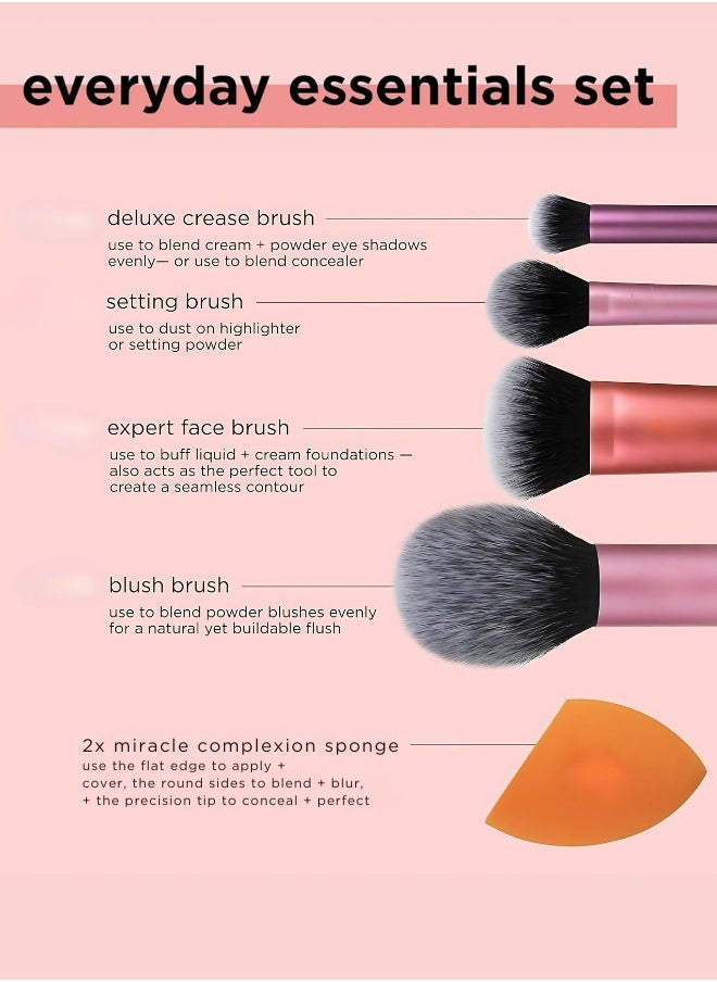 Generic - 6 pieces Multi-Use Makeup Set – Professional Cosmetic Brushes for Face and Eye Makeup – Soft, Durable, Multicolour Design - Image 1