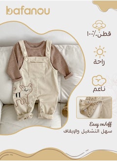 Bafanou Bafanou Spring 0-3Y Baby Unisex Jumpsuit romper Autumn Infant Boy Cartoon Casual  Clothes  - Image 2