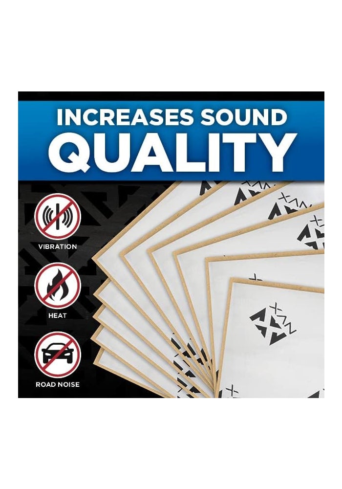 NVX Stealth Black SDBTK20 Car Sound Damping Mat - 20 sqft Butyl Automotive Sound Deadener - Image 2