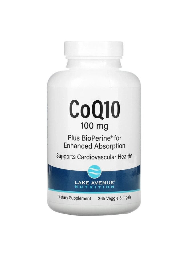 CoQ10 Plus BioPerine®?, 100 mg, 365 Veggie Softgels