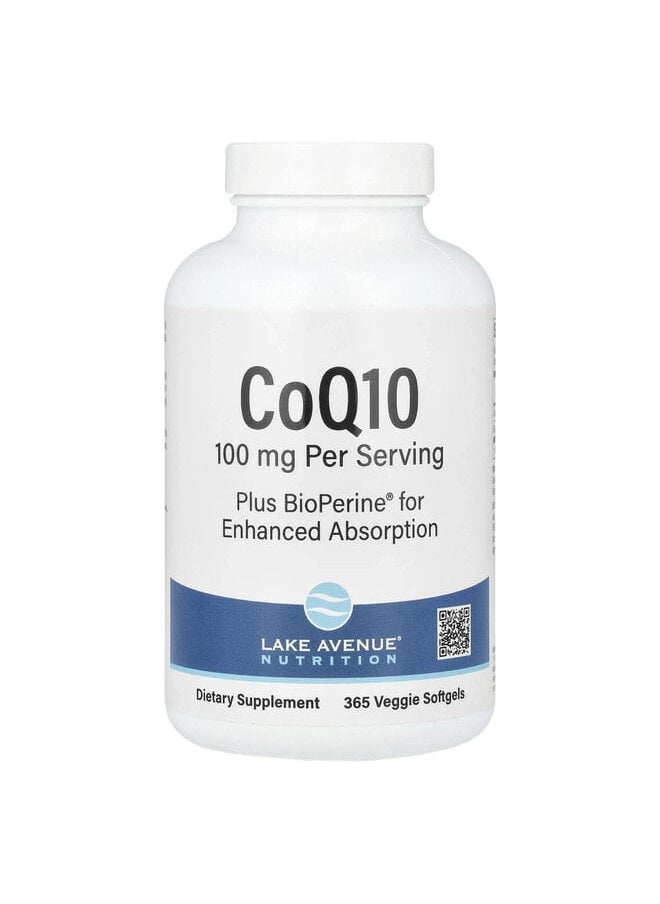 CoQ10 Plus BioPerine®?, 100 mg, 365 Veggie Softgels