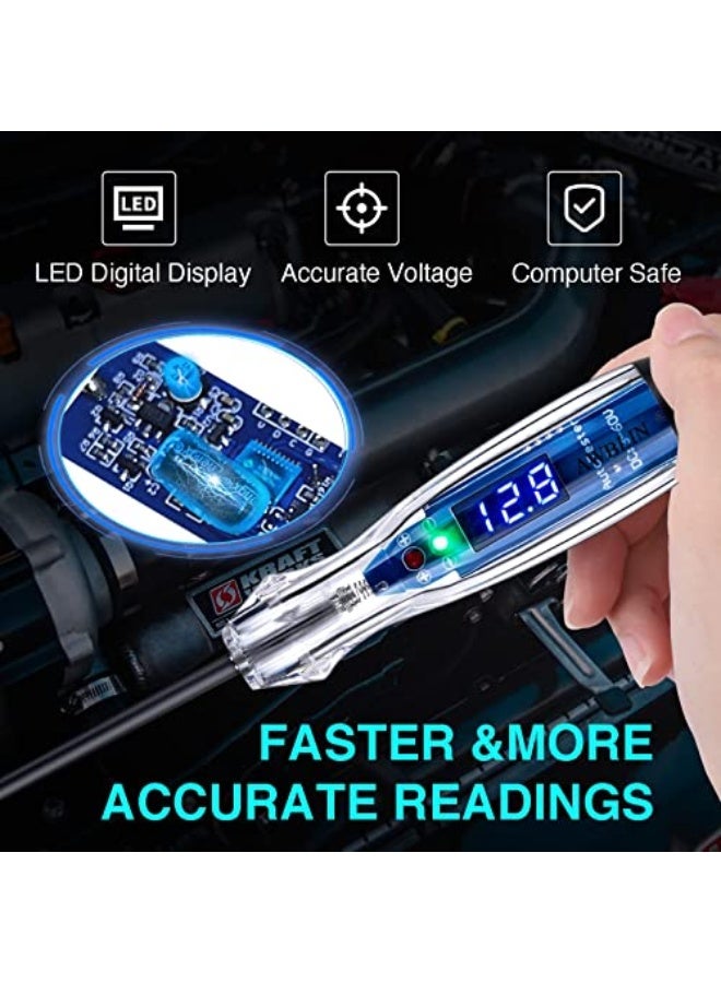 NALACAL Heavy Duty Digital LED Circuit Tester, 3-60V DC, Auto Electric Test Pen - Image 5