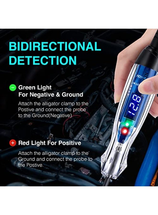 NALACAL Heavy Duty Digital LED Circuit Tester, 3-60V DC, Auto Electric Test Pen - Image 2