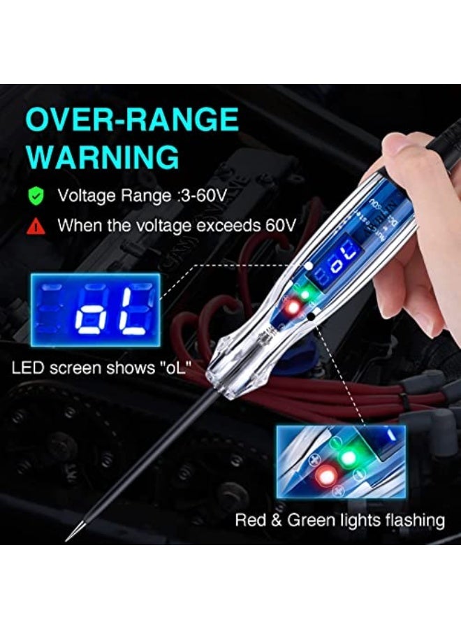 NALACAL Heavy Duty Digital LED Circuit Tester, 3-60V DC, Auto Electric Test Pen - Image 3