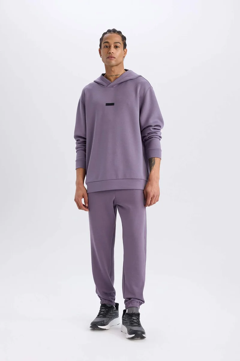 DeFacto Standard Fit Scuba Fabric Sports Hoodie