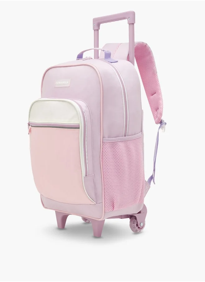 فلورا بيلا من شو إكسبرس Colourblock Trolley Backpack with Retractable Handle - 44x16x30 cm