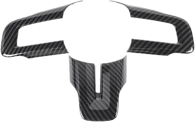 DEMULAX Carbon Fiber Steering Wheel Trim for Ford Mustang - Image 1