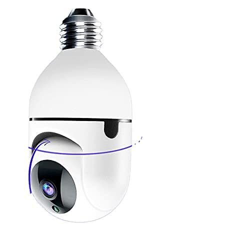 SIOVS SIOVS Wireless WiFi E27 Bulb Holder Security Camera with Night Vision for HomeOfficeWarehouse  - Image 1