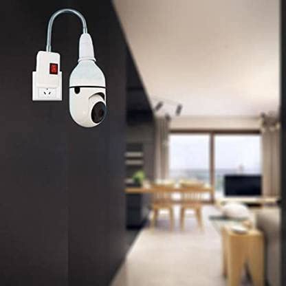 SIOVS SIOVS Wireless WiFi E27 Bulb Holder Security Camera with Night Vision for HomeOfficeWarehouse  - Image 5