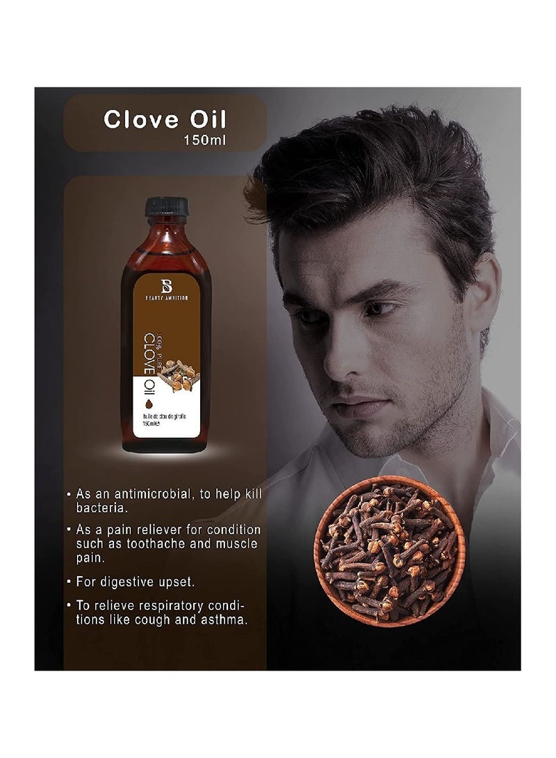 BEAUTY AMBITION Clove Oil 100% Pure And Natural 150ml  - Image 3