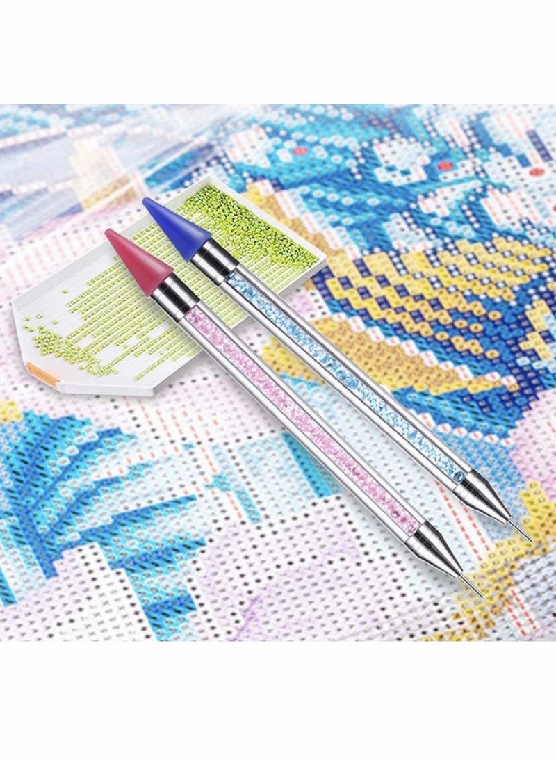 Nail Point Drill Crayons, Diamond Painting Pen No Glue Needed Pens for Diamond Painting Tools Self-Stick Drill Pen, Specialty Design for Painting with Diamonds Accessories Kits