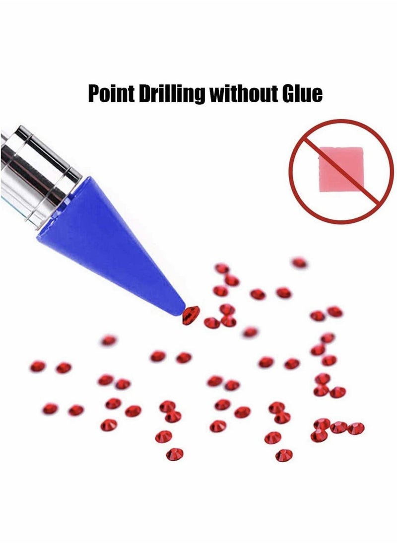 Nail Point Drill Crayons, Diamond Painting Pen No Glue Needed Pens for Diamond Painting Tools Self-Stick Drill Pen, Specialty Design for Painting with Diamonds Accessories Kits
