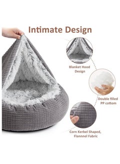 Moro Moro Plush Dog & Cat Bed with Blanket – Ultra-Soft & Cozy Sleeping Nest  - Image 2