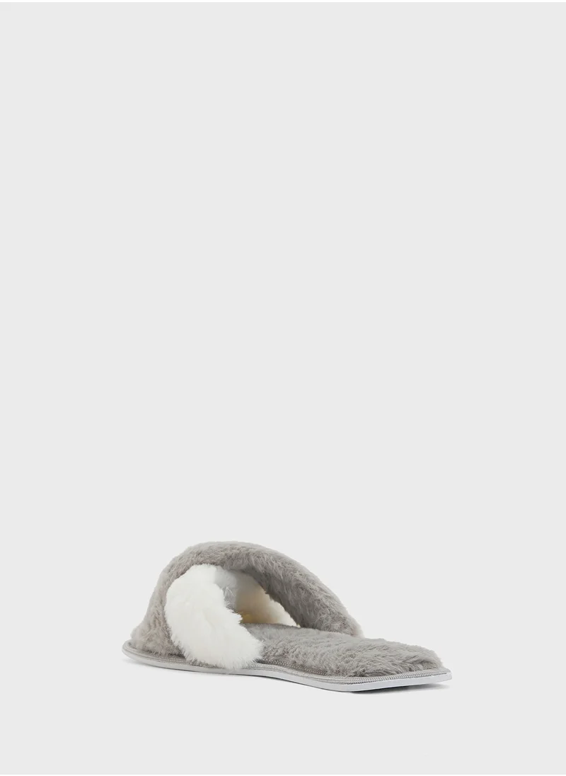 جينجر Crossover Color Block Bedroom Slipper