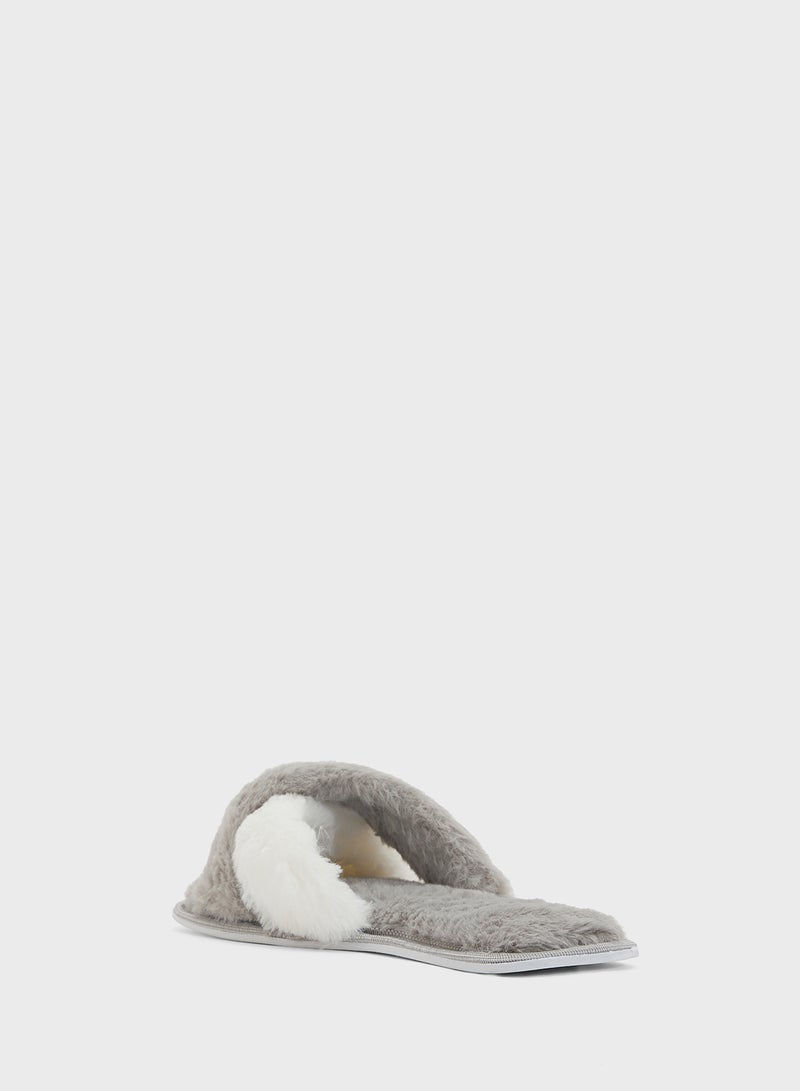 Ginger Crossover Color Block Bedroom Slipper  - Image 2