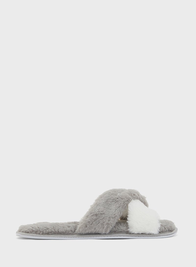 Ginger Crossover Color Block Bedroom Slipper  - Image 1