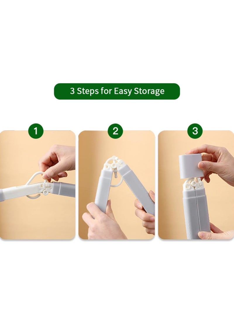 SYOSI 4 Pack Plastic Foldable Travel Hanger, with Clips Plastic Clothes Hangers for Drying Clothes Pants and Socks at Home Business Trips Holiday Camping, for Home and Business Trips - Image 3