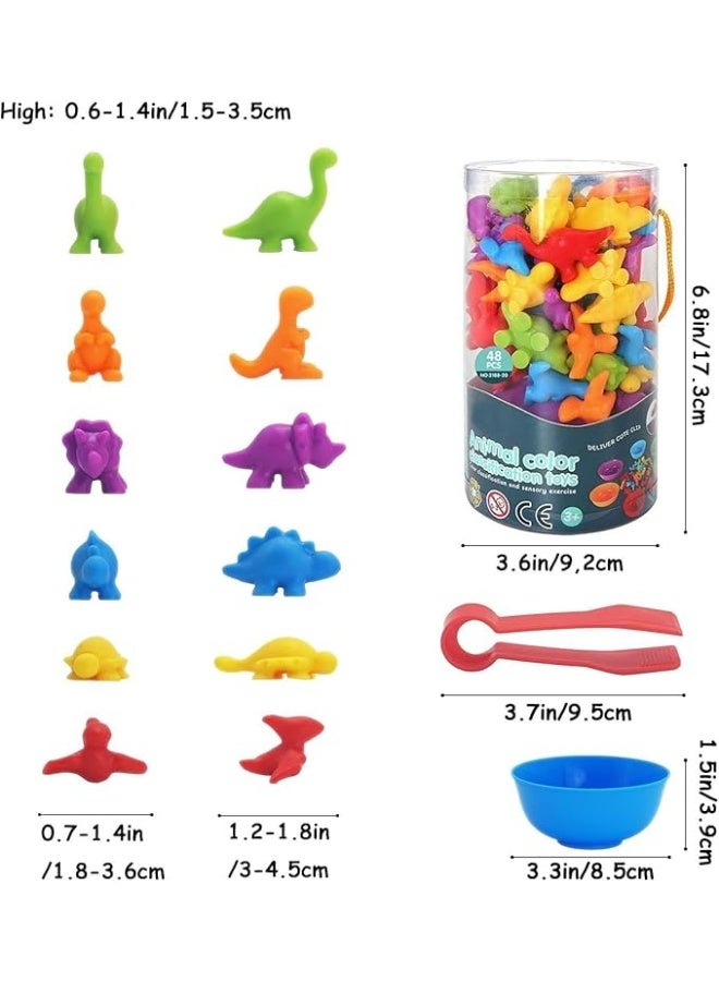 Counting Matching Game, Color Sorting for Color Classification and Sensory Training,Matching Games Set with Sorting Bowls, Sturdy and Durable，for Kids Aged 3+ Years Old Boys Girls - Image 5
