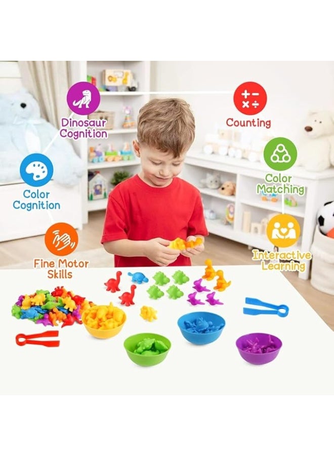 Counting Matching Game, Color Sorting for Color Classification and Sensory Training,Matching Games Set with Sorting Bowls, Sturdy and Durable，for Kids Aged 3+ Years Old Boys Girls - Image 2