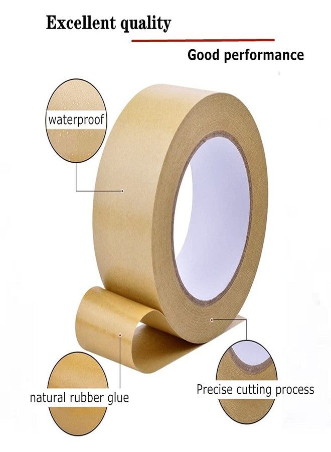 ISAN® Brown Paper Packing tape with Strong Adhesive, Eco friendly, Self-Adhesive Bio-Degradable Kraft Paper Tape, 48mm (2" Approx) Width X 50Mtr Length (1 Pc.) - Image 2