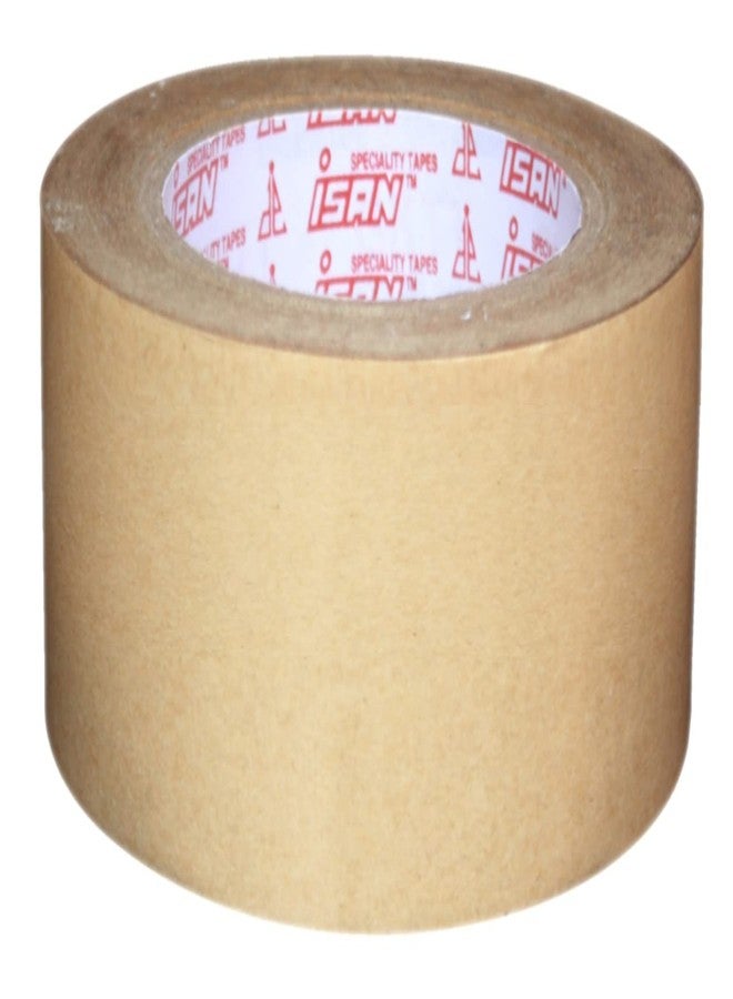 ISAN® Brown Paper Packing tape with Strong Adhesive, Eco friendly, Self-Adhesive Bio-Degradable Kraft Paper Tape, 48mm (2" Approx) Width X 50Mtr Length (1 Pc.) - Image 1
