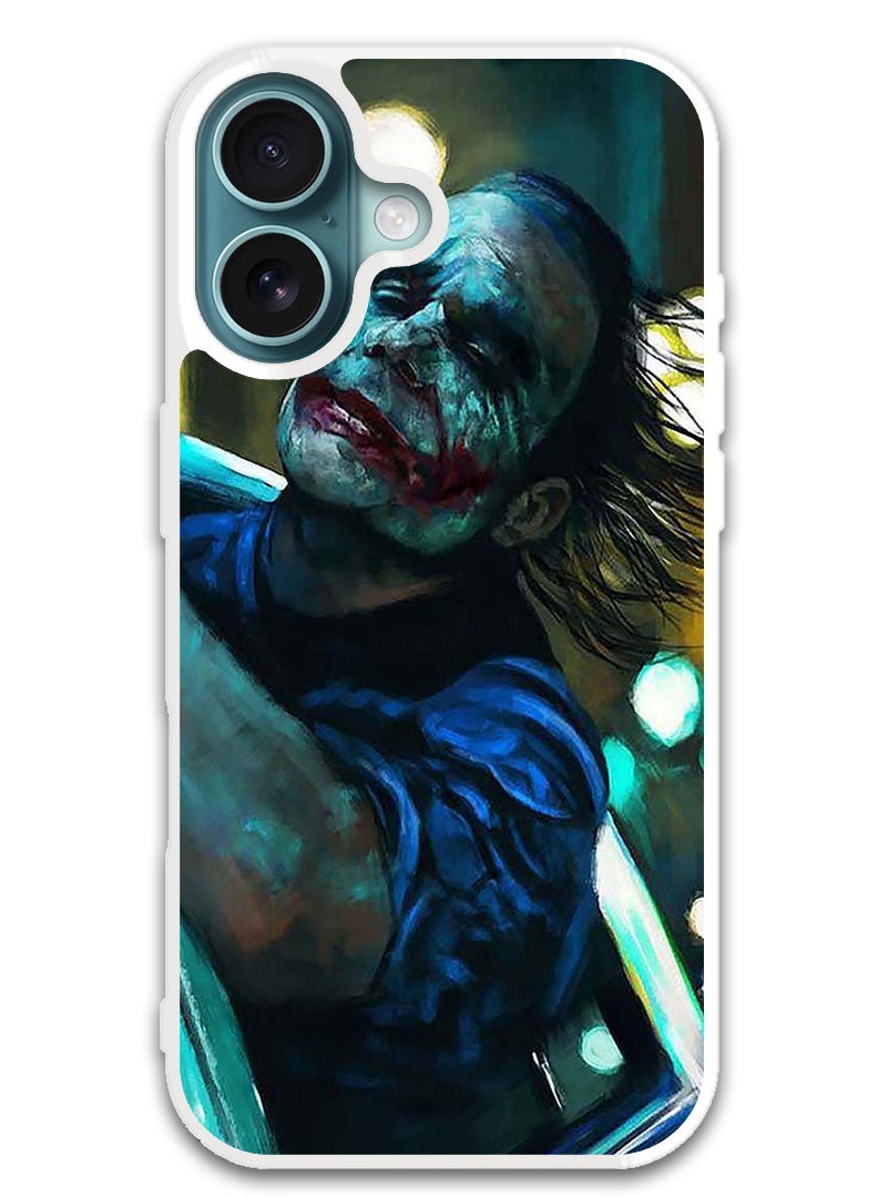 Theodor Protective Case Cover For APPLE IPHONE 16 Joker In Car (White Bumper) - Image 1