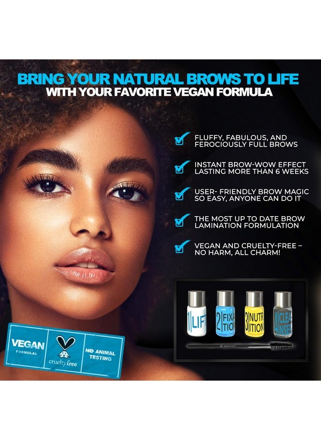 Elevate the Beauty - Eyebrow Lamination Kit | At Home Diy Brow Lamination Kit For Instant Lift | Professional Eye Brow Lamination Supplies For Fuller Eyebrows | Home And Salon Use | Laminado De Cejas - Image 1