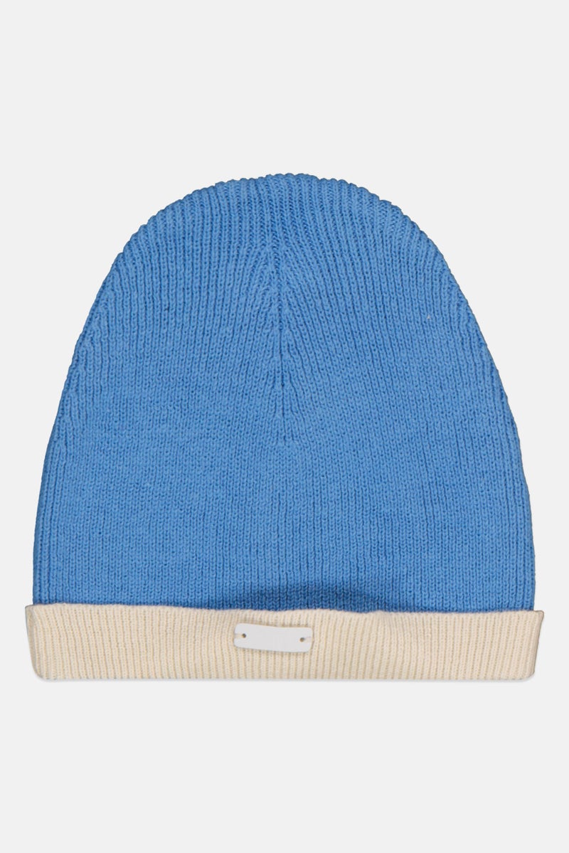 Overkids Toddlers Boy Knitted Beannie, Blue - Image 1